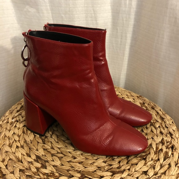 boots rouge zara